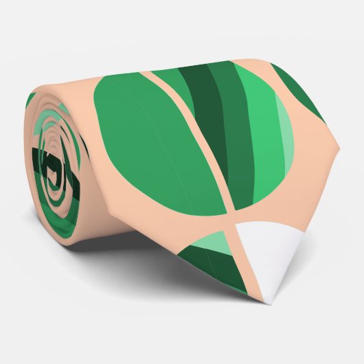 Ovalhalve, grün gestrichen krawatte (Gerollt)