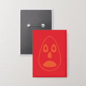 Ovally Button (Vorderseite/Rückseite)