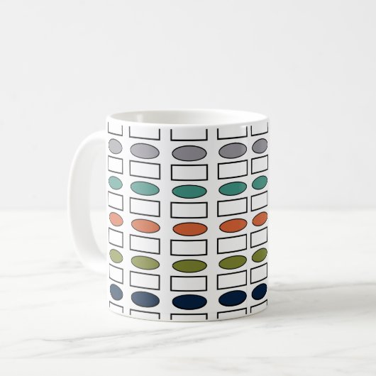 Ovals and Rectangles Kaffeetasse (Vorderseite Links)