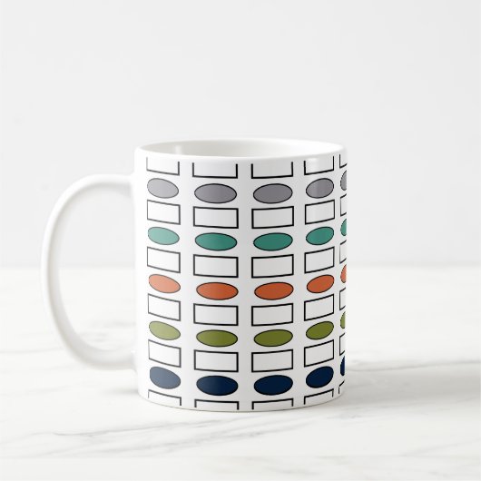 Ovals and Rectangles Kaffeetasse (Links)