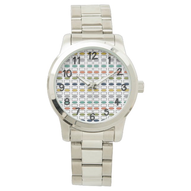 Ovals and Rectangles  Watch Armbanduhr (Vorderseite)
