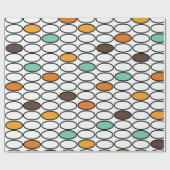 Ovals der 70er Jahre Geschenkpapier (Flach)