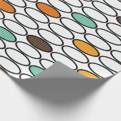 Ovals der 70er Jahre Geschenkpapier (Ecke)