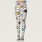 Ovals der 70er Jahre Leggings (Vorderseite)