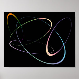 Ovals von Fran Hogan Poster
