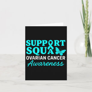 Ovarialkarzinom Bewusstsein Aquamariner Ribbon But Karte