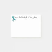 Ovarialkarzinom-Bewusstsein (vollständig anpassbar Post-it Klebezettel (Vorderseite)