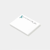 Ovarialkarzinom-Bewusstsein (vollständig anpassbar Post-it Klebezettel (angewinkelt)