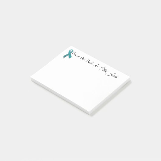 Ovarialkarzinom-Bewusstsein (vollständig anpassbar Post-it Klebezettel (angewinkelt)