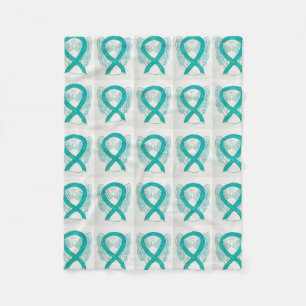 Ovarialkarzinom-Bewusstseinsband Fleece Blanket