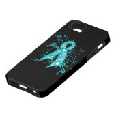 Ovarialkarzinom Blumenkohl-Wirbel Case-Mate iPhone Hülle (unten)