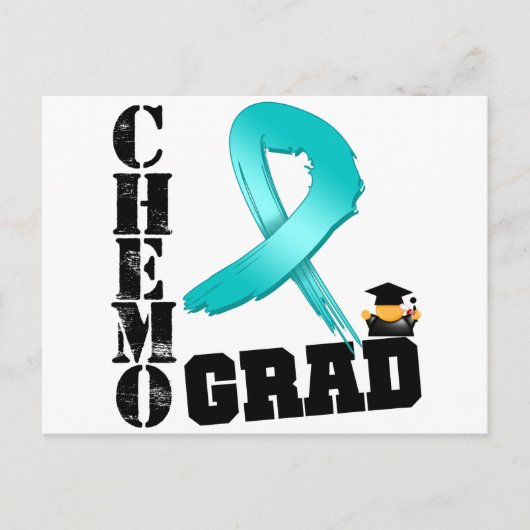 Ovarialkarzinom Chemo Grad Postkarte (Vorderseite)