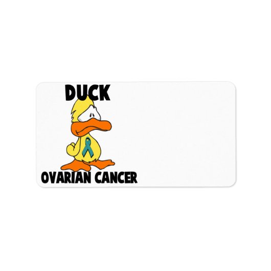 Ovarialkarzinom der Ente Adressaufkleber (Vorne)