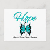 Ovarialkarzinom Hope Butterfly Postkarte (Vorderseite)