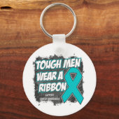 Ovarialkarzinom Husten Männer tragen ein Band Schlüsselanhänger (Vorderseite)