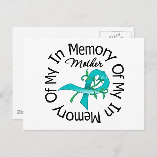 Ovarialkarzinom im Gedächtnis meiner Mutter Postkarte (Vorne/Hinten)