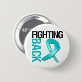 Ovarialkarzinom Kämpfen zurück Button (Vorne & Hinten)