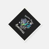 Ovarialkarzinom Kämpfer frei von Ovarialkarzinom Serviette (Ecke)