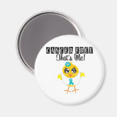 Ovarialkarzinom - Krebsfrei Magnet (Vorderseite/Rückseite)