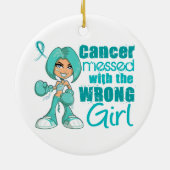 Ovarialkarzinom mit falscher Girl.png Keramik Ornament (Hinten)