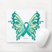 Ovarialkarzinom-Ribbon-Schmetterling Mousepad (Mit Mouse)