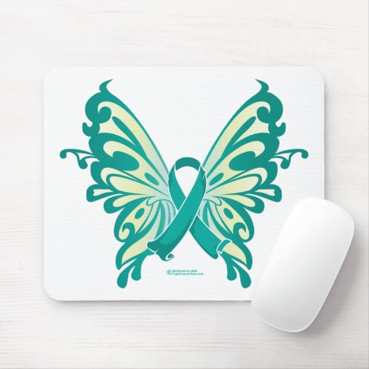 Ovarialkarzinom-Ribbon-Schmetterling Mousepad (Mit Mouse)