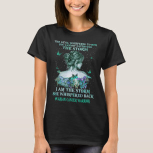 Ovarialkarzinom Schmetterling Krieger i am Sturm T-Shirt