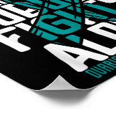 Ovarialkarzinom T-Shirt Familie Ovarialkarzinom Poster (Ecke)