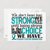 Ovarialkarzinom Wie stark wir sind Postkarte (Vorne/Hinten)