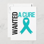 Ovarialkarzinom Wollte eine Heilung Postkarte (Vorne/Hinten)