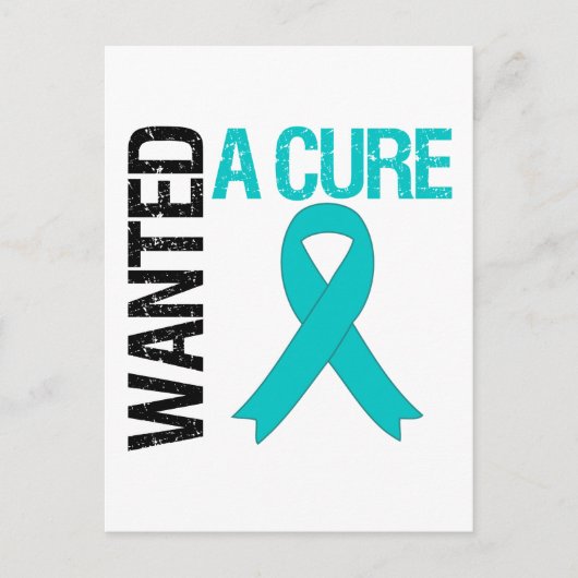 Ovarialkarzinom Wollte eine Heilung Postkarte (Vorderseite)