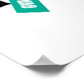 Ovarialkrebs-Hoffnung Poster (Ecke)