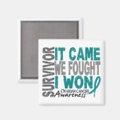 Ovarialkrebs Überleben Es kam, dass wir kämpften i Magnet (Vorderseite/Rückseite)