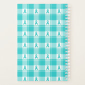 Ovarian Cancer Awareness Plaid Planner, Teal Planer (Rückseite)
