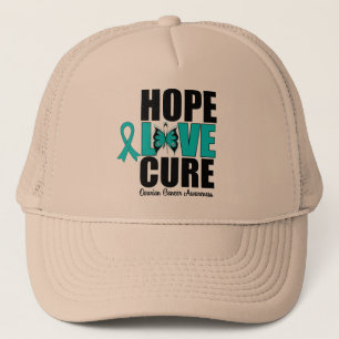 Ovarian Cancer Hope Love Cure Truckerkappe