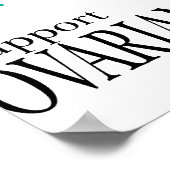 Ovarian Cancer Tree Poster (Ecke)