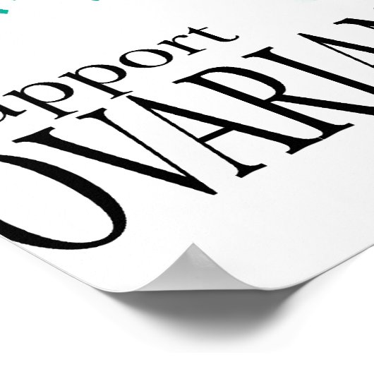 Ovarian Cancer Tree Poster (Ecke)