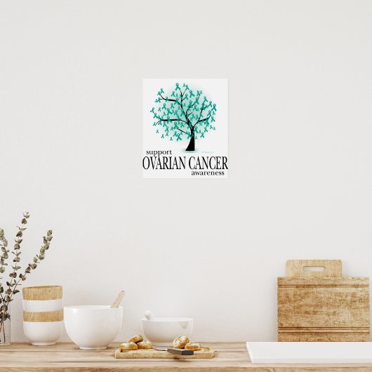 Ovarian Cancer Tree Poster (Küche)