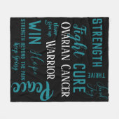 Ovarielle Krebskampfdecke Fleecedecke (Vorderseite (Horizontal))