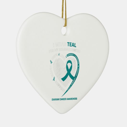 Ovarielle Shirts Keramik Ornament (Rechts)