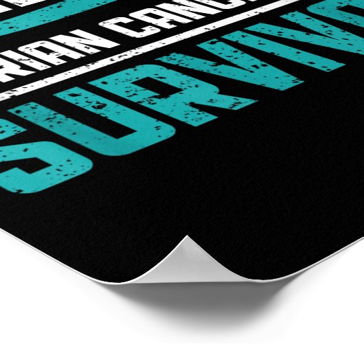 Ovarieller Krebs Überlebender Ovarieller Krebs Kri Poster (Ecke)