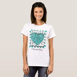 Ovarielles Cancer Support Squad Individuelle Name T-Shirt