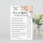 Ove oder Under Brautparty Spanisch Englisch Spiel (Stehend Vorderseite)