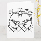 Oven Fresh Buns Big Colour Card Karte (Gelbe Blume)