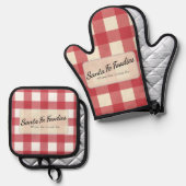 Oven Mitt and Pot Holder Set (Vorderseite/Rückseite)