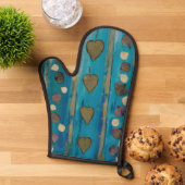 Oven Mitt and Pot Holder Watercolor Design Ofenhandschuh (Oben unten)