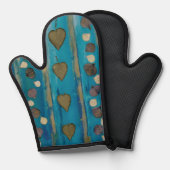 Oven Mitt and Pot Holder Watercolor Design Ofenhandschuh (Vorderseite/Rückseite)