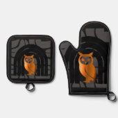 Oven Mitt and Pot Holders Ofenhandschuh & Topflappen-Set (Vorderseite)