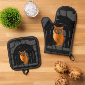 Oven Mitt and Pot Holders Ofenhandschuh & Topflappen-Set (Oben Unten)
