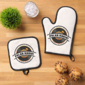 Oven Mitt and Pot Holders Ofenhandschuh & Topflappen-Set (Oben Unten)